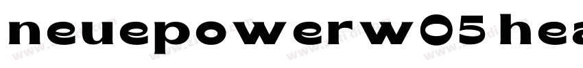 neuepowerw05 heavy字体转换